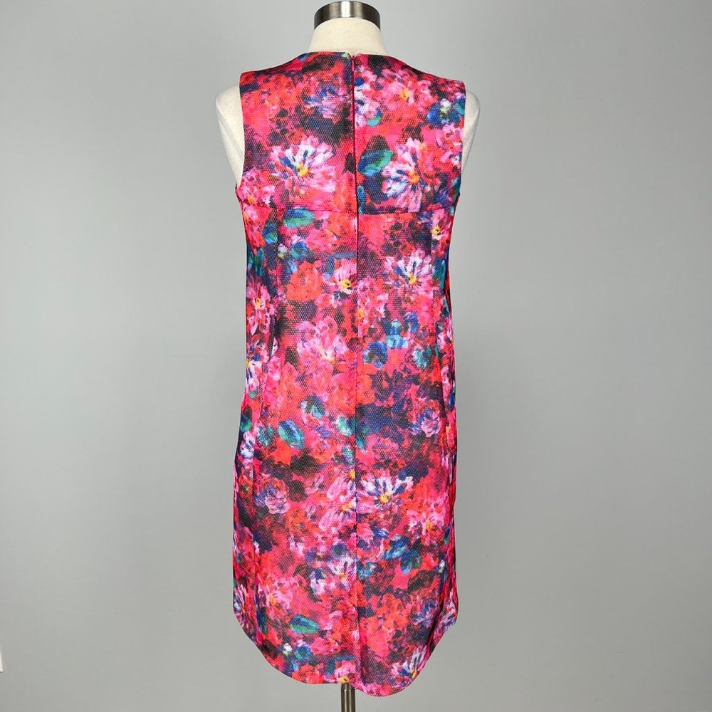 ASOS Maternity Sleeveless Shift Dress Pink Watercolor Floral Mesh size 6 - Picture 6 of 13